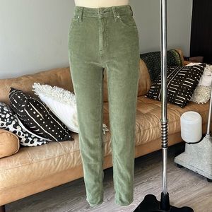 BDG from Urban Outfitters Juniper Green Corduroy Pants; size 24